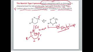 Photochemistry 10 Norrish Type Il of carbonyl compound [upl. by Leonidas884]