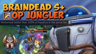 WILD RIFT NAUTILUS JUNGLE  BRAINDEAD BROKEN JUNGLER [upl. by Gnouhk]