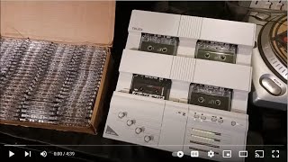 Cassette Tape Duplication With Telex Acc4000 Producing Loud Clear Copies [upl. by Dotson425]