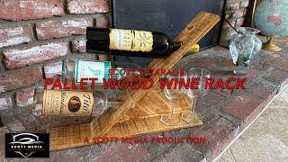 Rustic Wine Rack Made From Free Pallet Wood [upl. by Killion250]