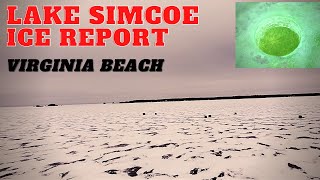 Lake Simcoe Ice Report  Virginia Beach [upl. by Neslund]