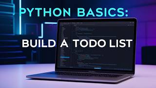 Learn to Code in Python Build a To Do List [upl. by Shere]