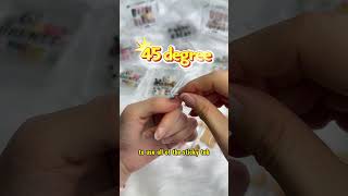 The right way to apply presson nails for better durability✔nails nailtutorial naildesign [upl. by Idarb932]