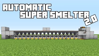 Automatic Super Smelter  Minecraft 116 Tutorial JavaBedrock [upl. by Jarita]