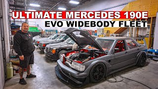 Building the Ultimate Mercedes 190E Evo 2 Fleet  5 Custom Cars [upl. by Enomes855]