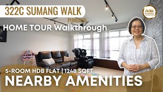 Singapore HDB Property Home Tour  322C Sumang Walk  5Room  1248 Sqft by Jessica Soo [upl. by Yanel267]