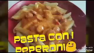 PASTA CON I PEPERONI PANNA E WURSTEL😋😋😋 [upl. by Nasho396]