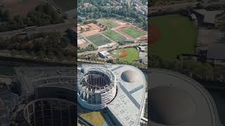 Vertical video Strasbourg France  European Parliament Government agency Summer day Aerial View [upl. by Oilla]