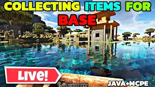 Finally Collecting Items For Mega Base in Minecraft Hardcore Live [upl. by Inaffit]