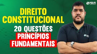 Direito Constitucional  20 questões de Princípios Fundamentais [upl. by Barth]