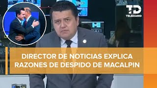 Por qué despidieron al presentador de TV Gustavo Macalpin en su programa en vivo [upl. by Nesyt]