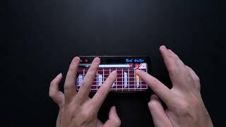 Metallica  Enter Sandman Solo played in Real Guitar App [upl. by Nandor]