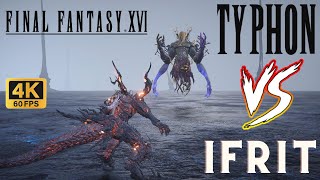 ff16 typhon Boss fight  Immerse Yourself in the Mesmerizing Typhon Fight in Final Fantasy 16  4K [upl. by Aek]