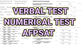 VERBAL  NUMERICAL  AFPSAT REVIEWER 2022 [upl. by Benge]