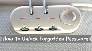 How To Easy Unlock Forgotten Suitcase Lock password DIY [upl. by Sherrard]