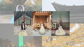 KOREA VLOG  DAY 2 gyeongbokgung palace n seoul tower myeongdong street [upl. by Aihsekyw846]