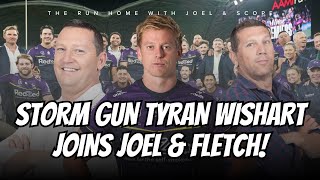 NRL  Storm rising star Tyran Wishart joins Joel amp Fletch fresh from winning the Minor Premiership [upl. by Grier]