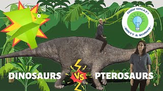 Flying Paper Pterodactyl Craft for Kids  Dinosaurs and Pterosaurs  Educational Video for Children [upl. by Yenar442]