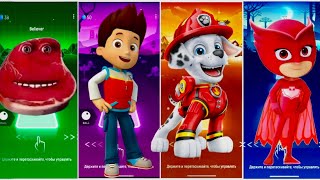 Charlie the Steak 🆚 Minions 🆚 Paw Paw patrol 🆚 PJ Masks🌟🎶Tiles Hop EDM Rush [upl. by Novikoff]