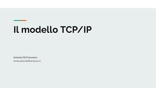 Il modello TCPIP  Lezioni di Informatica [upl. by Leuneb]