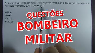 BOMBEIRO MILITAR 1  5 QUESTÕES DE CONCURSO [upl. by Hgielyak671]