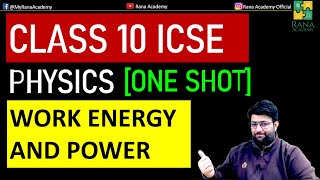 Unlocking the Secrets of Work Power and Energy in ONE SHOT  Class 10 ICSE Physics Explained [upl. by Audry]