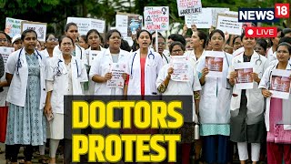 Doctors Hold Nationwide Protest Against Kolkata Doctor RapeMurder Case  N18L [upl. by Nessim]