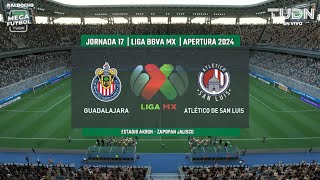 Guadalajara vs San Luis  Jornada 17 LIGA BBVA MX  APERTURA 2024  FIFA [upl. by Abner]