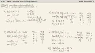NWD i NWW  metody obliczania  przykłady [upl. by Nileuqay411]