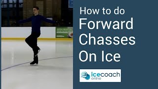 Ice Skating Tutorial  Forward Chasses [upl. by Rahab]