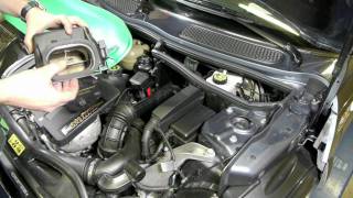 Madness Motorworks JCW high flow air filter install how to part 1 [upl. by Aryt94]