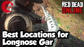 Longnose Gar Locations rdr2 Online  Red Dead Online Longnose Gar Location Guide [upl. by Kuhlman903]