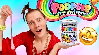 POOPSIE SLIME SURPRISE  LE SLIME CACA DE LICORNE LE PLUS AMUSANT  NADEGE CANDLE [upl. by Oinotnas777]