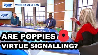 Poppies vs Black Lives Matter  Jeremy Vine Debate [upl. by Amalie]