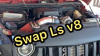 Ls Swap v8 Jeep JK [upl. by Brooking]