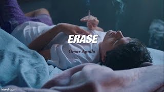 Erase  Omar Apollo  lyrics  subtitulos español [upl. by Froemming]