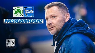 quotDie Jungs arbeiten mit Leidenschaftquot  PK vor Greuther Fürth mit Pál Dárdai amp Benjamin Weber [upl. by Martguerita651]