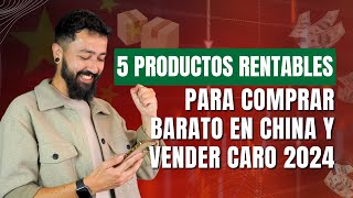 5 PRODUCTOS RENTABLES para COMPRAR BARATO en CHINA y VENDER CARO en 2024 [upl. by Jemie]