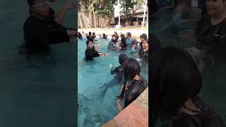 kegiatan olahraga renang temanteman SMP adek Adel di Citraland water park [upl. by Lesirg]