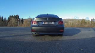 BMW 530D E60 exhaust Sound idle revving [upl. by Feetal]