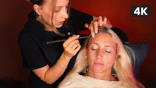 ASMR Gentle Micro Attention 💆‍♀️ Hairline Adjustments amp Hair Play For Sleep  Real Person [upl. by Krucik]