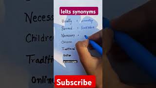 Ielts synonyms  7 band ielts synonyms  Ielts speaking synonyms education english ieltssynonyms [upl. by Dnalevelc]