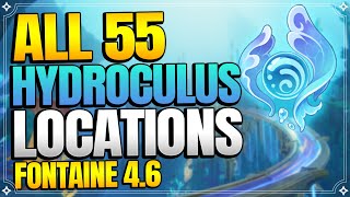 All 55 Hydroculus Locations in Fontaine 46  In Depth Follow Along Route 【Genshin Impact】 [upl. by Anelrahc]