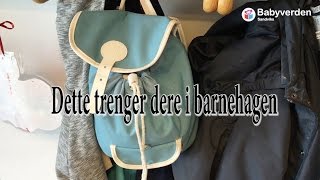 Dette trenger dere i barnehagen [upl. by Ycrem]