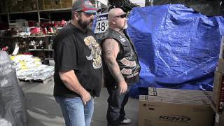 Hells Angels and Walmart provide bikes to kids [upl. by Assiren]