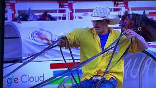 2024 Calgary stampederangeland Derby chuckwagon race [upl. by Rollin422]