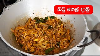 වම් බටු තෙල් දාමු Wambatu wambatu thel dala [upl. by Zilvia]