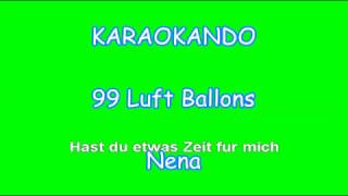 Karaoke Internazionale  99 Luft Ballons  Nena  Lyrics [upl. by Hcib568]