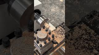 Small mini fully automatic CNC woodworking lathe for processing stamp wooden handles cncwood [upl. by Schaffel]