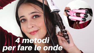 COME FARE LE ONDE AI CAPELLI 🌸  4 metodi con e senza calore  tutorial capelli [upl. by Lambrecht610]